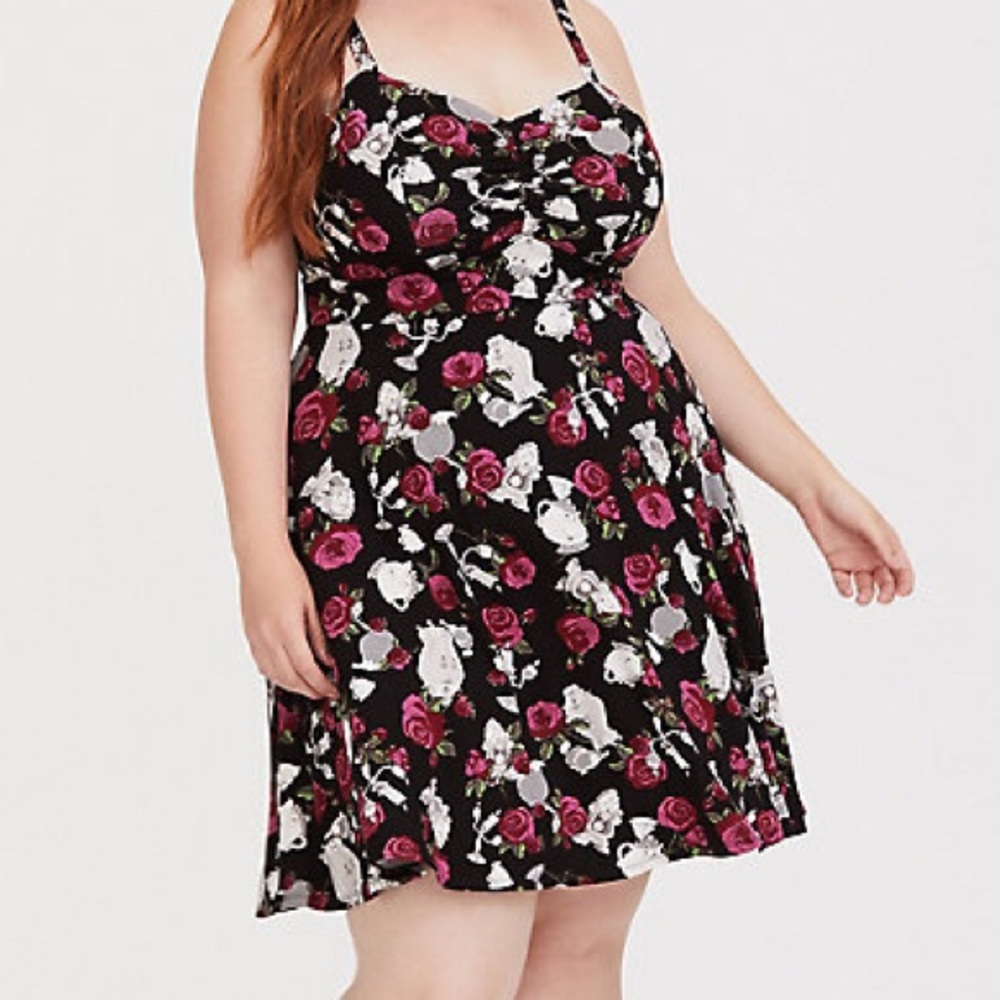 Torrid DISNEY BEAUTY & THE BEAST SKATER DRESS